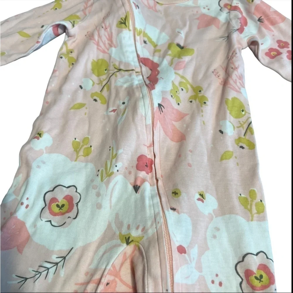 Carters little planet organic Flower footie sleeper 6 months